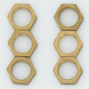 Satco - S70-621 - Locknuts - Brass