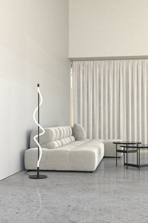 Kuzco Lighting - FL95360-BK - LED Floor Lamp - Cursive - Black