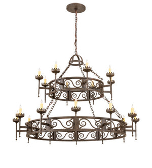 2nd Avenue - 01.0844.66.210717 - 20 Light Chandelier - Majella - Classic Rust