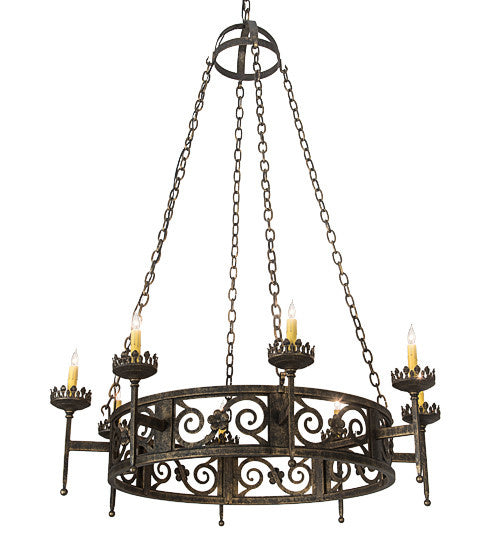 2nd Avenue - 01.0845.42.090U - Eight Light Pendant - Majella - English Bronze