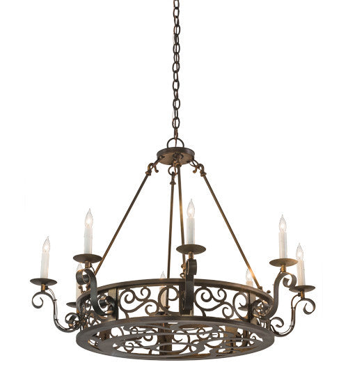 2nd Avenue - 01.0862.36.MOD - Eight Light Chandelier - Delano - Antique Copper