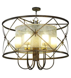 2nd Avenue - 01.1094.48.LUTRON - Six Light Pendant - Penelope - French Bronze