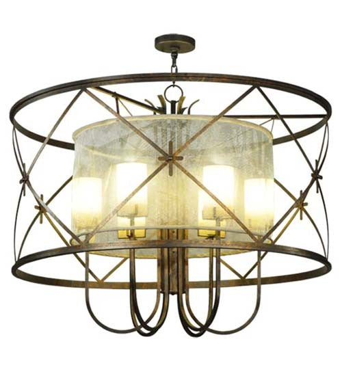 2nd Avenue - 01.1094.48.LUTRON - Six Light Pendant - Penelope - French Bronze