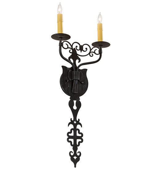 2nd Avenue - 04.1079.2.ADA.075U - Two Light Wall Sconce - Merano - Antique Iron Gate