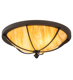 2nd Avenue - 05.0983.20.TI.3WI - Three Light Flush Mount - Dominga - Wrought Iron