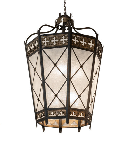 2nd Avenue - 12077-1500 - Eight Light Pendant - Cardiff - Umber Patina & Antique Distressed Gold