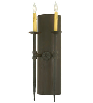 2nd Avenue - 13602-2 - Two Light Wall Sconce - Warwick - Costello Black