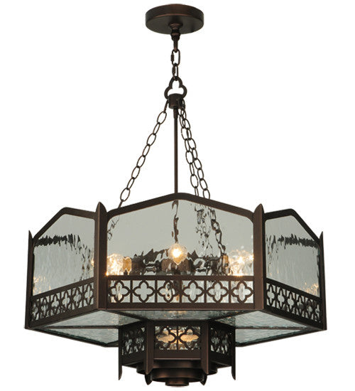 2nd Avenue - 14207-12 - Seven Light Pendant - Church - Mahogany Bronze