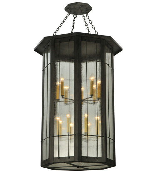 2nd Avenue - 14670-1.pendant - 16 Light Pendant - West Albany - Antique Iron Gate