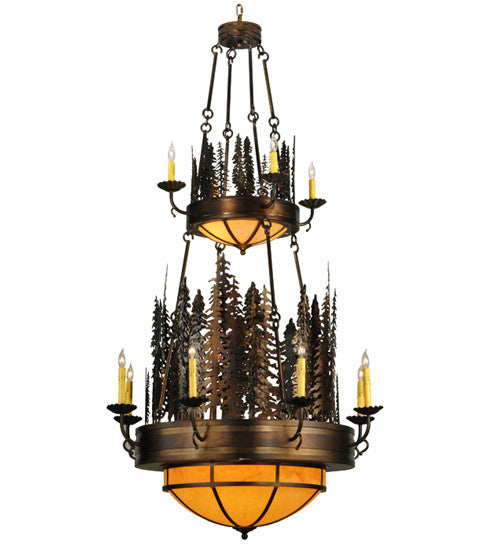 2nd Avenue - 16545-2 - 17 Light Chandelier - Walden Pine - Burnished Antique Copper