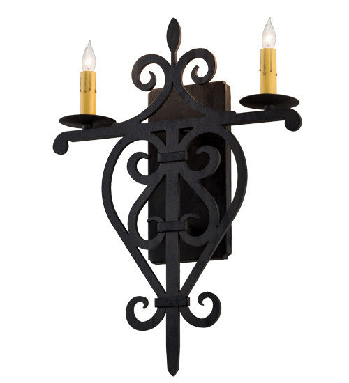 2nd Avenue - 18938-179 - LED Wall Sconce - Fleur De Lys - Costello Black