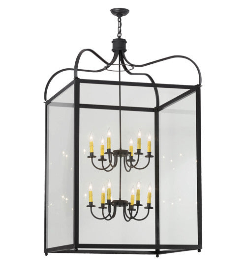 2nd Avenue - 18938-62 - 12 Light Pendant - Rennes - Charred Iron