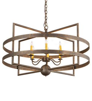 2nd Avenue - 200109-27.014U - Six Light Pendant - Aldari - Antique Brass