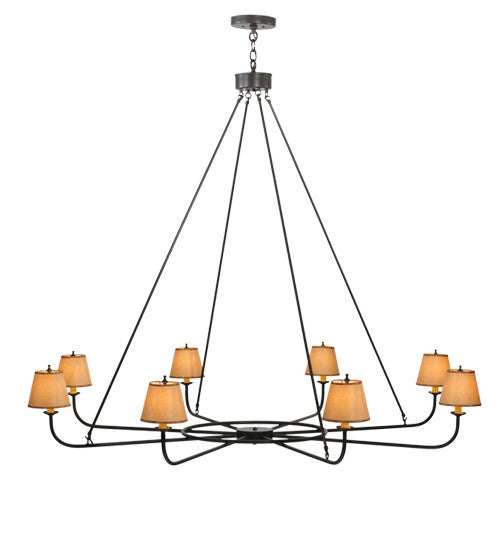 2nd Avenue - 200401-3 - Eight Light Chandelier - Brach Ring - Timeless Bronze