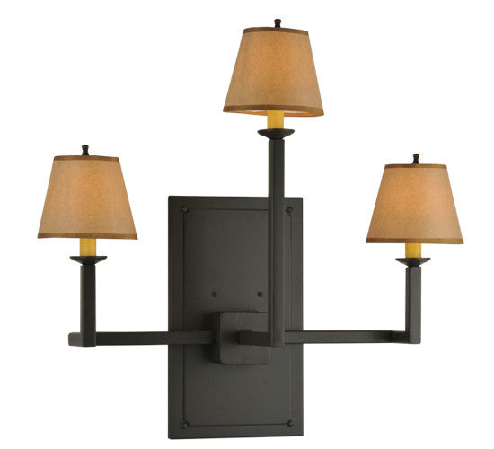 2nd Avenue - 200401-4 - Three Light Wall Sconce - Brach Ring - Timeless Bronze