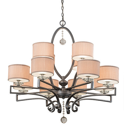 2nd Avenue - 200439-35 - 12 Light Chandelier - Croix - Blackened Pewter