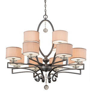 2nd Avenue - 200439-35 - 12 Light Chandelier - Croix - Blackened Pewter