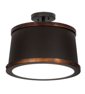 2nd Avenue - 200439-52 - LED Semi-Flushmount - Cilindro - Oil Rubbed Bronze & Vintage Copper