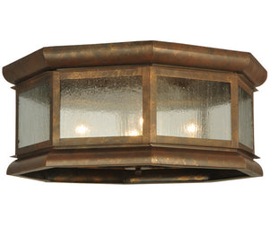 2nd Avenue - 201757-1 - Four Light Flush Mount - Manchester - Antique Rust