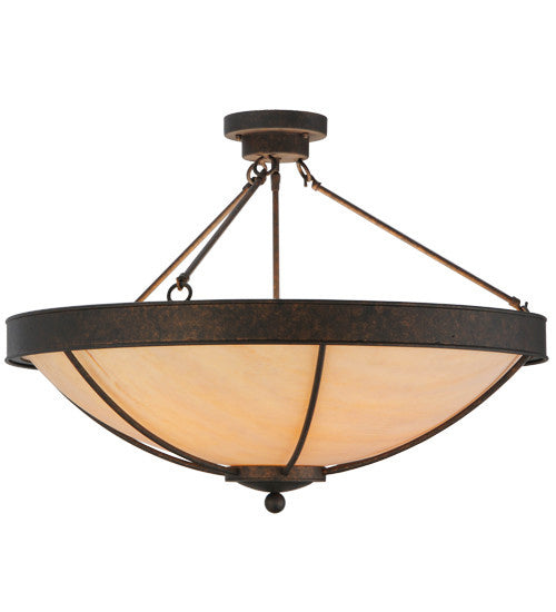 2nd Avenue - 201758-2 - Five Light Semi Flush Mount - Alysiales - Copper Rust