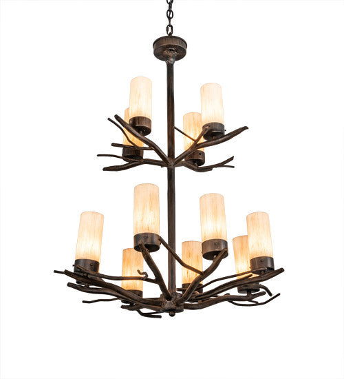 2nd Avenue - 201919-32-ULWET - 12 Light Chandelier - Winter Solstice - Classic Rust