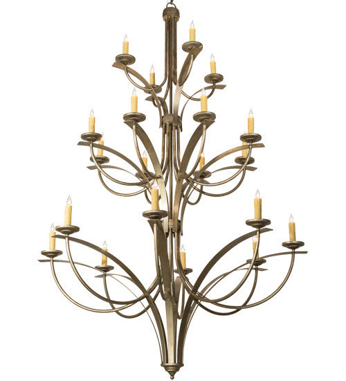 2nd Avenue - 202413-40 - 20 Light Chandelier - Corfe - Champagne Toast