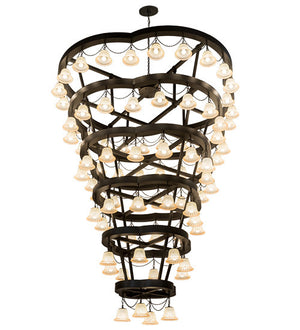 2nd Avenue - 204278-6 - LED Chandelier - Cretella - Solar Black