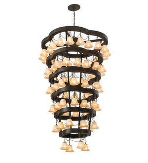 2nd Avenue - 204278-7 - 72 Light Chandelier - Cretella - Solar Black