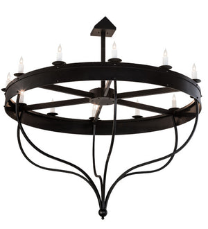 2nd Avenue - 204716-1 - 12 Light Chandelier - Parnella - Blackwash