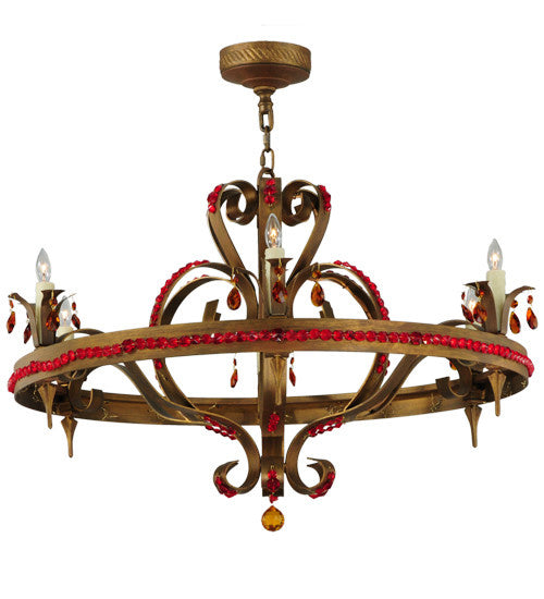 2nd Avenue - 210717-13.X - Six Light Chandelier - Grosetto - Cortez Gold