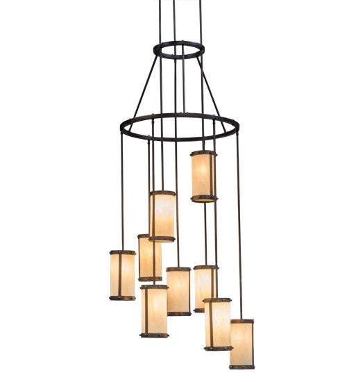 2nd Avenue - 212198-2 - Nine Light Chandelier - Cartier - Mahogany Bronze