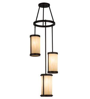 2nd Avenue - 212198-3 - Three Light Chandelier - Cartier - Mahogany Bronze