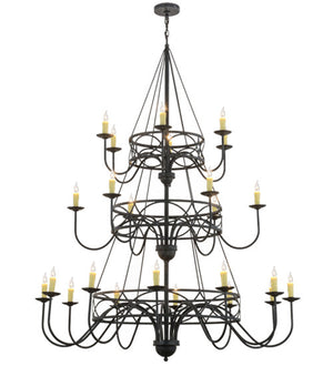 2nd Avenue - 213432-7 - 24 Light Chandelier - Polonella - Antique Iron Gate