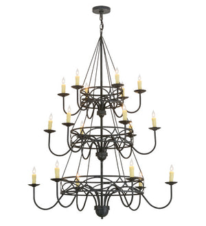 2nd Avenue - 213432-8 - 18 Light Chandelier - Polonella - Antique Iron Gate