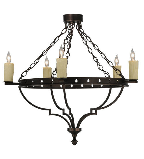 2nd Avenue - 213812-2 - Five Light Semi-Flushmount - Bottini - Mahogany Bronze