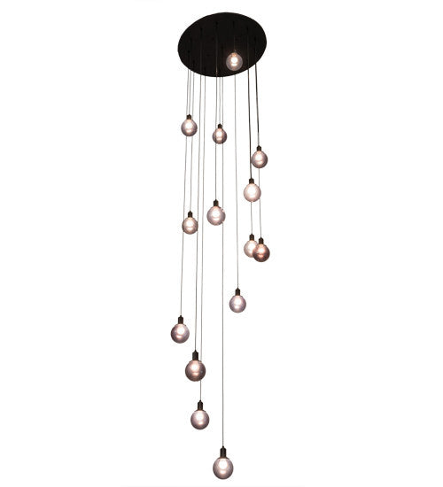 2nd Avenue - 215006-4 - 14 Light Pendant - Bola - Solar Black