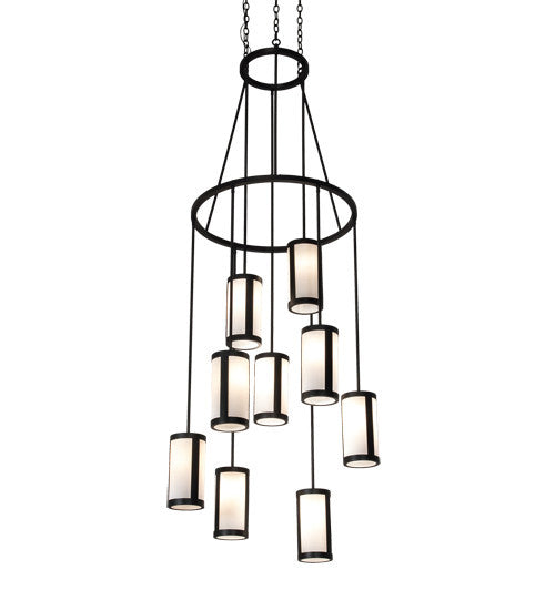 2nd Avenue - 217029-1500 - Nine Light Chandelier - Cartier - Wrought Iron