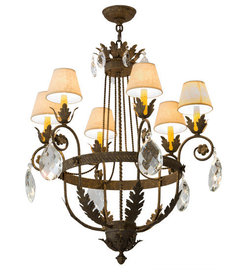 2nd Avenue - 217981-6 - Six Light Chandelier - Antonia - Pompeii Gold