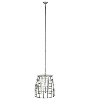 2nd Avenue - 218597-35 - One Light Pendant - Basket - Steel