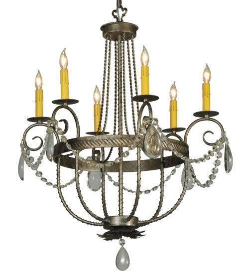 2nd Avenue - 221542-2.X - Six Light Chandelier - Antonia - Corinth