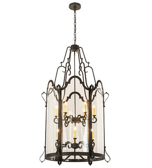 2nd Avenue - 2549-38 - 12 Light Pendant - Dubrek - Old Wrought Iron