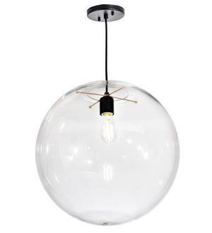 2nd Avenue - 28260-10 - One Light Pendant - Bola - Textured Black/Champagne Metallic