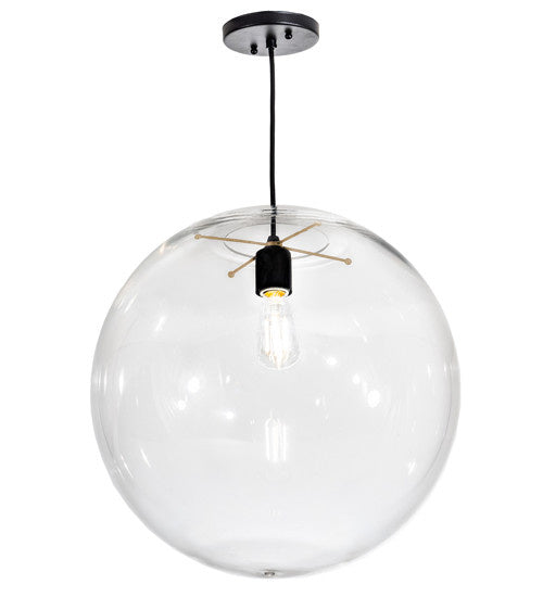 2nd Avenue - 28260-10 - One Light Pendant - Bola - Textured Black/Champagne Metallic