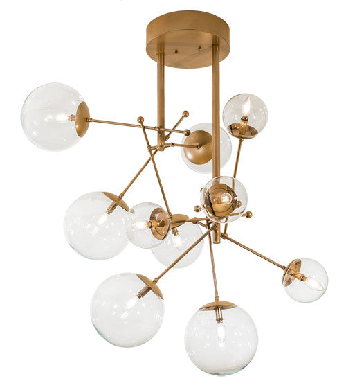 2nd Avenue - 28260-1A - Ten Light Chandelier - Bola - Champagne Metallic