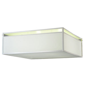 2nd Avenue - 29346-56 - Four Light Flushmount - Quadrato - Gloss White