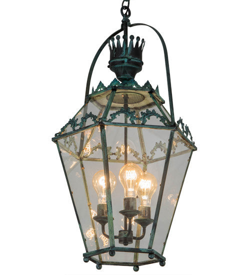 2nd Avenue - 30880-237 - Three Light Pendant - Carnaby - Craftsman Verdigris