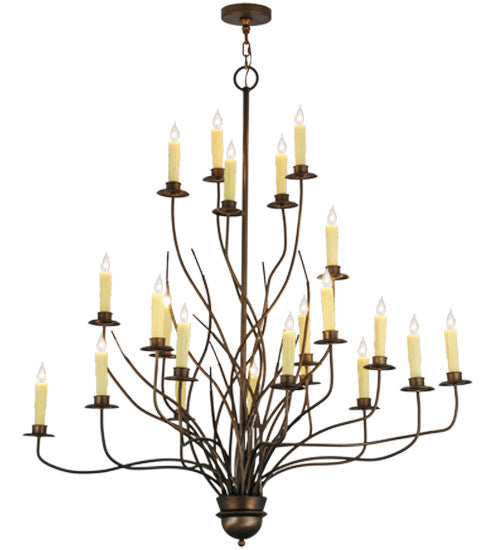 2nd Avenue - 3155-13 - 22 Light Chandelier - Sycamore - Antique Copper