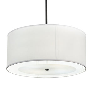 2nd Avenue - 3155-24 - Four Light Pendant - Cilindro - Textured Black/White