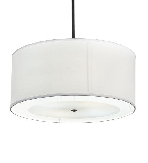 2nd Avenue - 3155-24 - Four Light Pendant - Cilindro - Textured Black/White