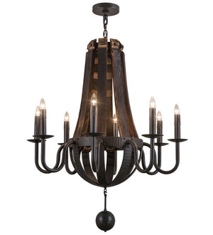 2nd Avenue - 33178-60 - Eight Light Chandelier - Barrel Stave - Timeless Bronze